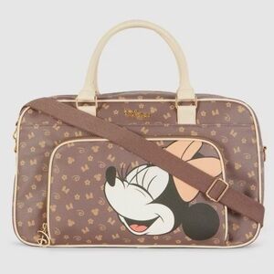 Disney Brown and Cream Minnie Mouse Travel Bag